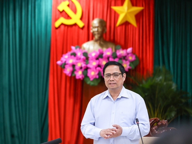 Thủ tướng đề nghị tỉnh Bình Phước phải làm công tác quy hoạch tốt, xác định đây là nhiệm vụ quan trọng của năm 2022. Ảnh: VGP/Nhật Bắc Thủ tướng đề nghị tỉnh Bình Phước phải làm công tác quy hoạch tốt, xác định đây là nhiệm vụ quan trọng của năm 2022. Ảnh: VGP/Nhật Bắc