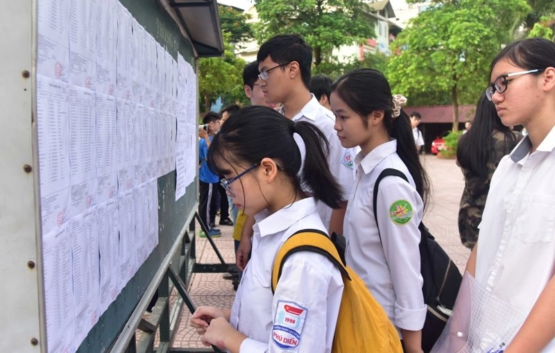 Các Trường Trung học phổ thông (THPT) phải tuyển sinh theo khu vực, trừ Trường THPT Chu Văn An và Trường THPT Sơn Tây được tuyển học sinh không chuyên trên toàn thành phố. Nguồn ảnh: TL.