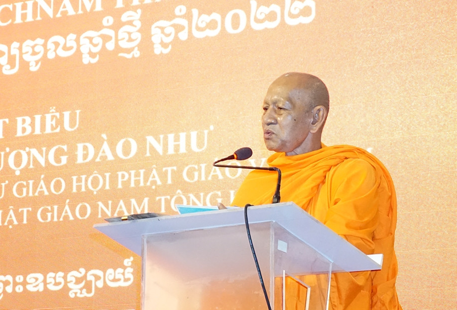 Hòa Thượng Đào Như phát biểu tại buổi gặp mặt