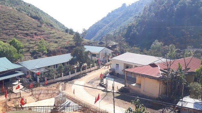 Từ nguồn lực đầu tư của Nhà nước, các huyện nghèo ở Thanh Hóa đã được đầu tư cơ sở hạ tầng. (Trong ảnh: Điểm trường Sài Khao thuộc Trường Mầm non Mường Lý, xã Mường Lý, huyện Mường Lát)