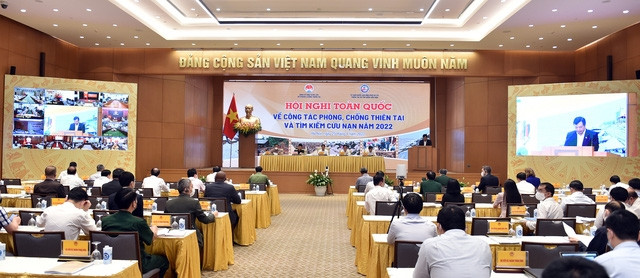 Hội nghị được kết nối tới 63 điểm cầu UBND tỉnh, thành phố và 701 điểm cầu quận, huyện trên cả nước với hơn 19.000 người dự - Ảnh: VGP/Đức Tuân