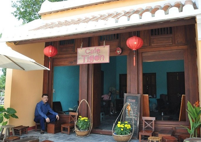 Tái hiện một không gian cà phê phổ cổ Hội An Tái hiện một không gian cà phê phổ cổ Hội An