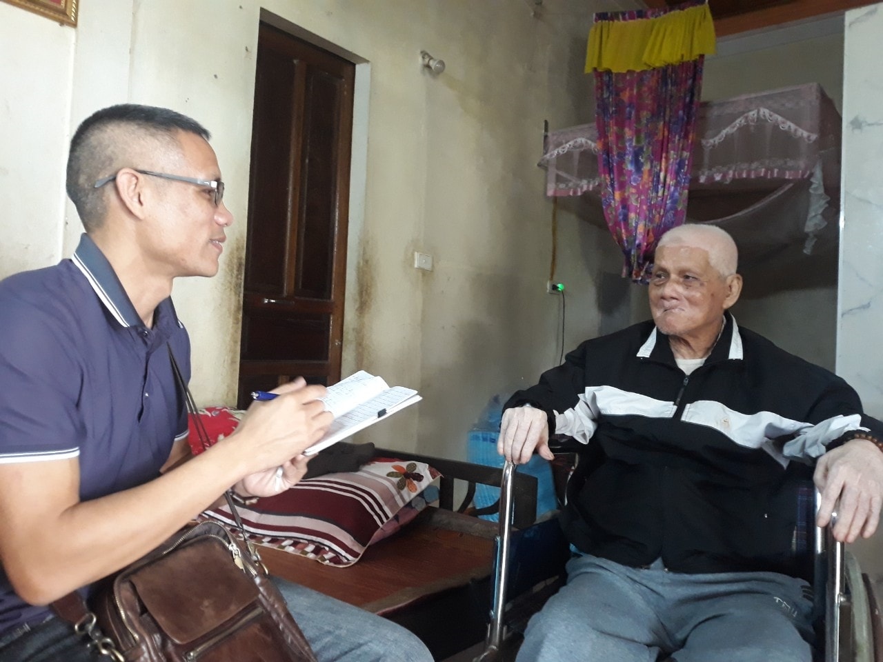 Anh hùng LLVTND Trương Văn Đo ở thôn Phan Hiền, xã Vĩnh Sơn (Vĩnh Linh) hồi tưởng lại những ngày chiến đấu trên đồng đất quê hương