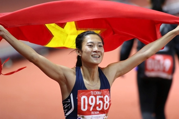 Lê Tú Chinh giành chức vô định tại SEA Games 30.  (Ảnh ITN)
