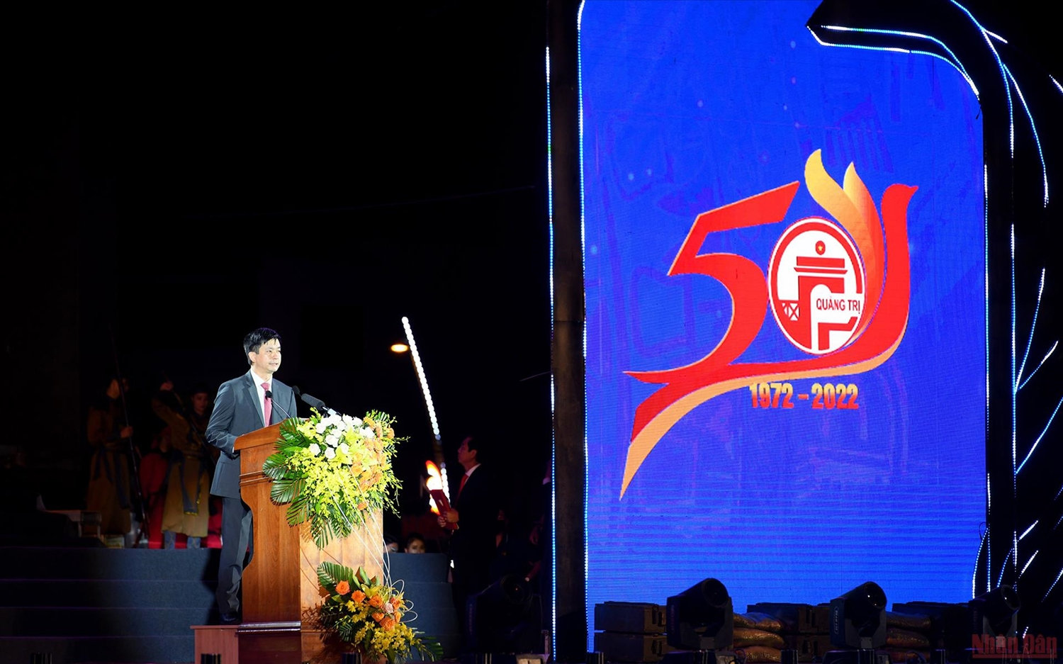 Đồng chí Lê Quang Tùng, Ủy viên Trung ương Đảng, Bí thư Tỉnh ủy Quảng Trị phát biểu tại lễ kỷ niệm. (Ảnh: THÀNH ĐẠT) Đồng chí Lê Quang Tùng, Ủy viên Trung ương Đảng, Bí thư Tỉnh ủy Quảng Trị phát biểu tại lễ kỷ niệm. (Ảnh: THÀNH ĐẠT)