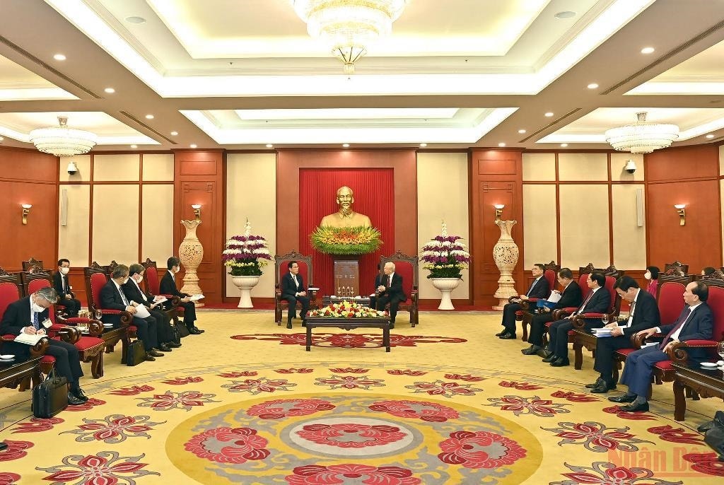 Tổng Bí thư Nguyễn Phú Trọng tiếp Thủ tướng Nhật Bản Kishida Fumio 5