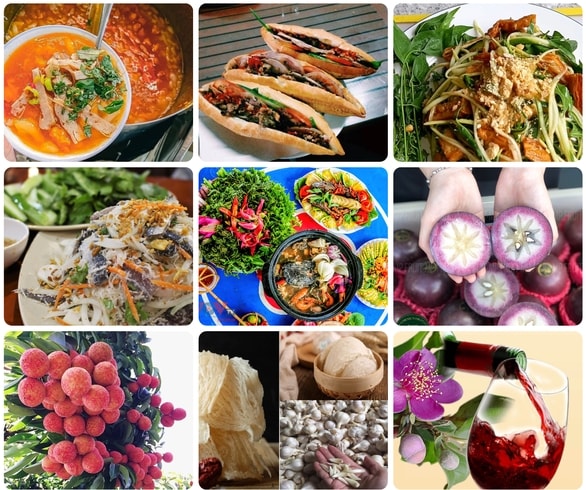 Những món ăn đặc sản, đặc sản thiên nhiên và đặc sản quà tặng được đề cử xác lập kỷ lục châu Á - Ảnh: Vietkings Những món ăn đặc sản, đặc sản thiên nhiên và đặc sản quà tặng được đề cử xác lập kỷ lục châu Á - Ảnh: Vietkings
