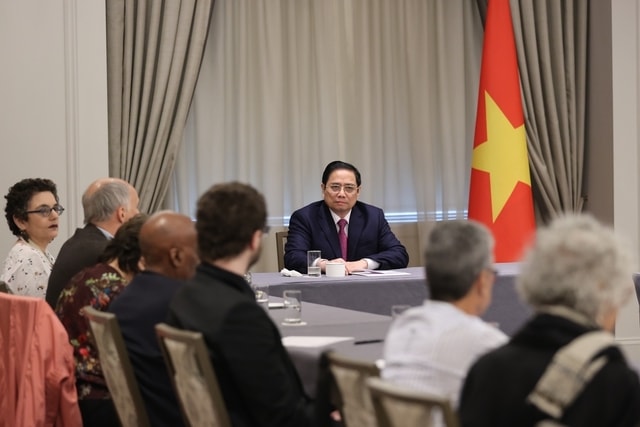 Thủ tướng Phạm Minh Chính mong muốn những người bạn của Việt Nam tiếp tục phát huy những việc đã làm được, đóng góp vào quan hệ tốt đẹp Việt Nam – Hoa Kỳ - ẢNh: VGP/Nhật Bắc Thủ tướng Phạm Minh Chính mong muốn những người bạn của Việt Nam tiếp tục phát huy những việc đã làm được, đóng góp vào quan hệ tốt đẹp Việt Nam – Hoa Kỳ - ẢNh: VGP/Nhật Bắc