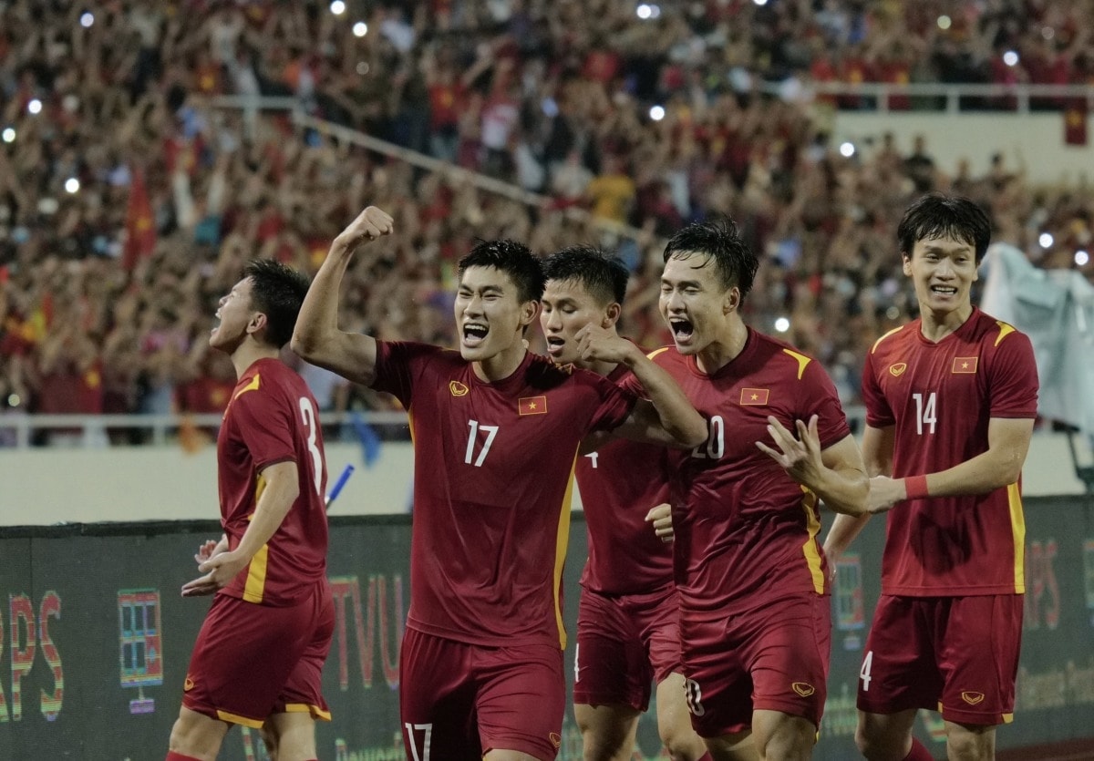 Mạnh Dũng ghi bàn duy nhất trong trận chung kết SEA Games 31