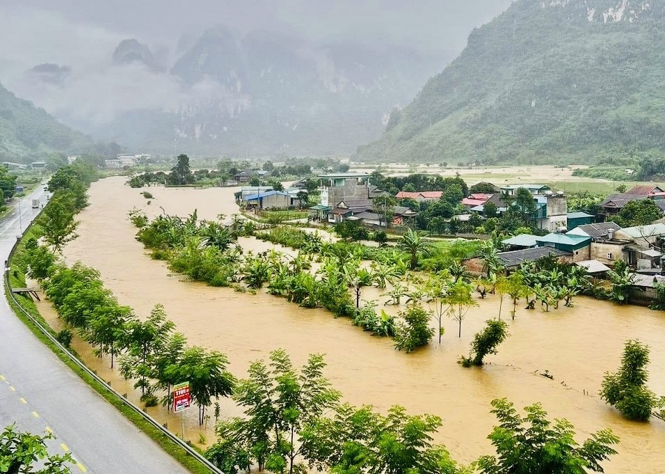 Ngập úng cục bộ tại xã Búng Lao, huyện Mường Ảng, tỉnh Điện Biên