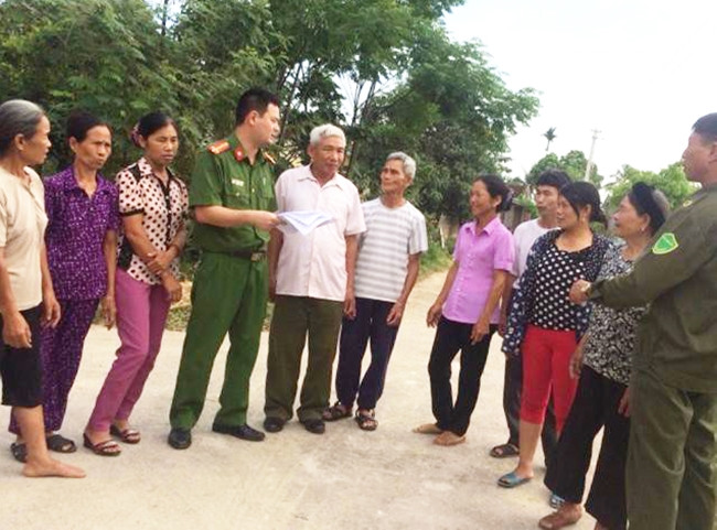 Lực lượng Công an Thanh Hóa tuyên truyền về hoạt động xuất cảnh trái phép