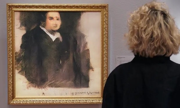 Chân dung Edmond Bellamy tại Christie’s ở New York. Ảnh: AFP/Getty Images Chân dung Edmond Bellamy tại Christie’s ở New York. Ảnh: AFP/Getty Images