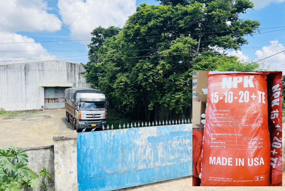 Kho chứa phân bón của đối tượng Huỳnh Tấn Đàn tại thôn 6 xã Hòa Thuận, Tp. Buôn Ma Thuột và phân bón giả nhãn mác đã bán ngoài thị trường (ảnh nhỏ) Kho chứa phân bón của đối tượng Huỳnh Tấn Đàn tại thôn 6 xã Hòa Thuận, Tp. Buôn Ma Thuột và phân bón giả nhãn mác đã bán ngoài thị trường (ảnh nhỏ)