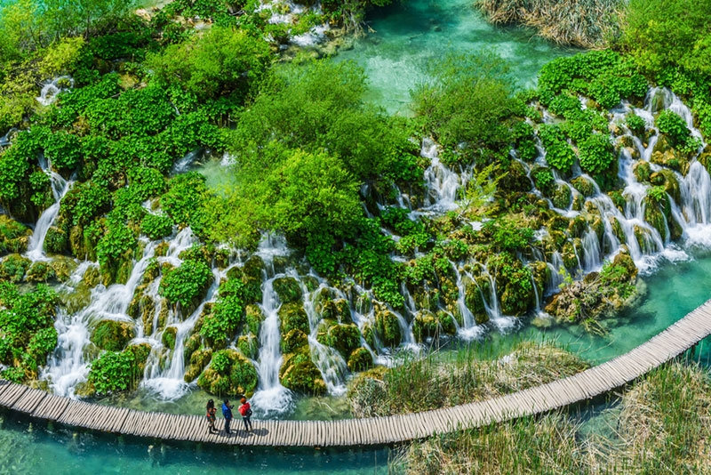 Thác Plitvice ở góc chụp khác