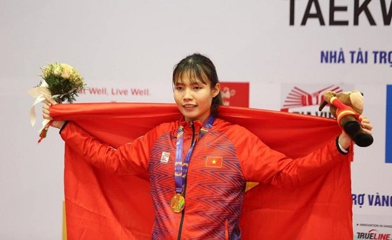Bạc Thị Khiêm đã có tấm HCV SEA Games 31 và quyết tâm thể hiện tốt nhất khả năng tại giải vô địch châu Á 2022. (Ảnh: LƯỢNG LƯỢNG)