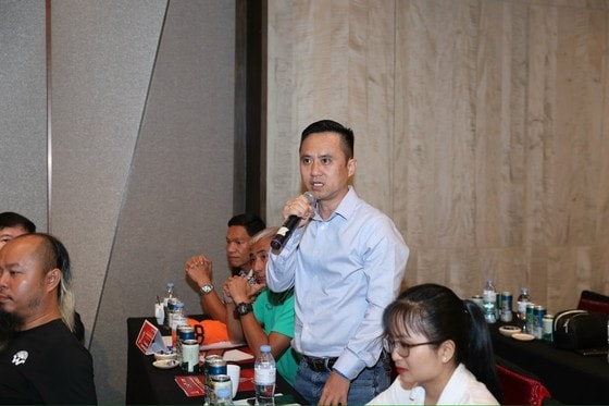 Bầu Tuấn Nghiêm của Nghiêm Phạm Holdings đánh giá cao chất lượng Giải đấu. Ảnh: DŨNG PHƯƠNG