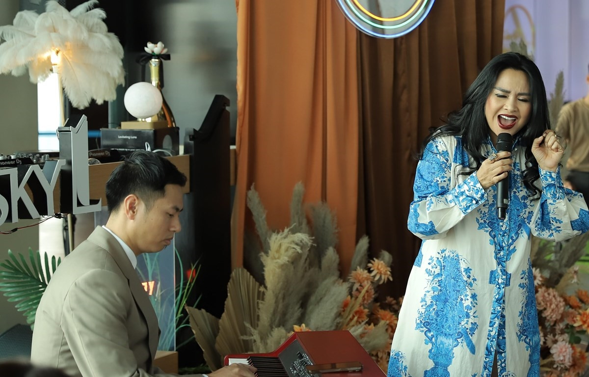 Ca sỹ Thanh Lam sẽ hát lại ca khúc hit của các nghệ sỹ trẻ. (Ảnh: PV/Vietnam+)