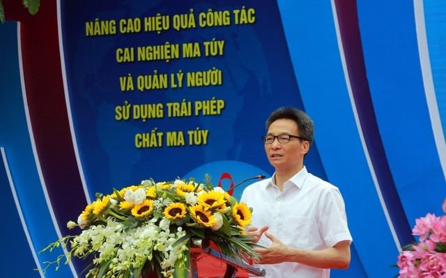 Phó Thủ tướng Vũ Đức Đam ghi nhận những nỗ lực, phấn đấu, hy sinh của các lực lượng phòng, chống ma túy - Ảnh: VGP/Đình Nam