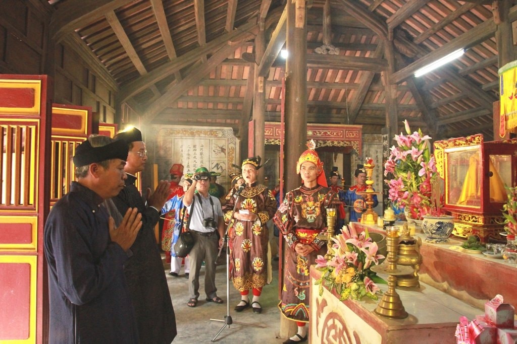 Lễ giỗ tổ sân khấu tại di tích Thanh Bình từ đường