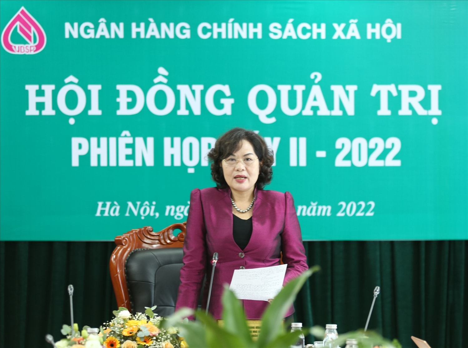 Thống đốc NHNN Việt Nam Nguyễn Thị Hồng kiêm Chủ tịch HĐQT NHCSXH chủ trì phiên họp Thống đốc NHNN Việt Nam Nguyễn Thị Hồng kiêm Chủ tịch HĐQT NHCSXH chủ trì phiên họp