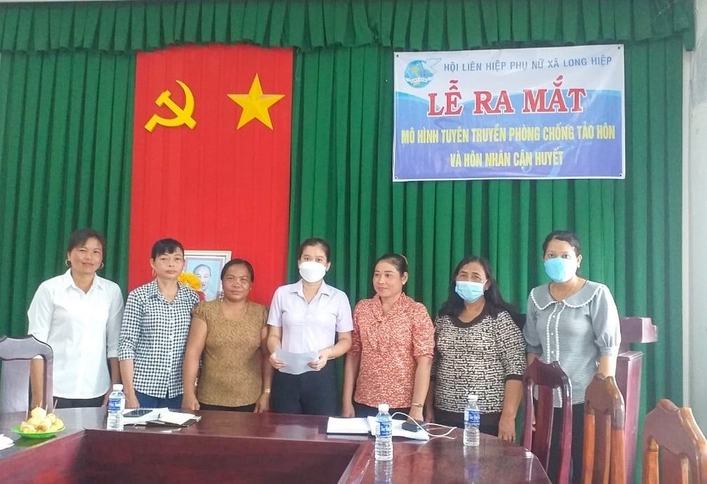 Buổi lễ ra mắt mô hình tuyên truyền phòng chống tảo hôn, hôn nhân cận huyết thống