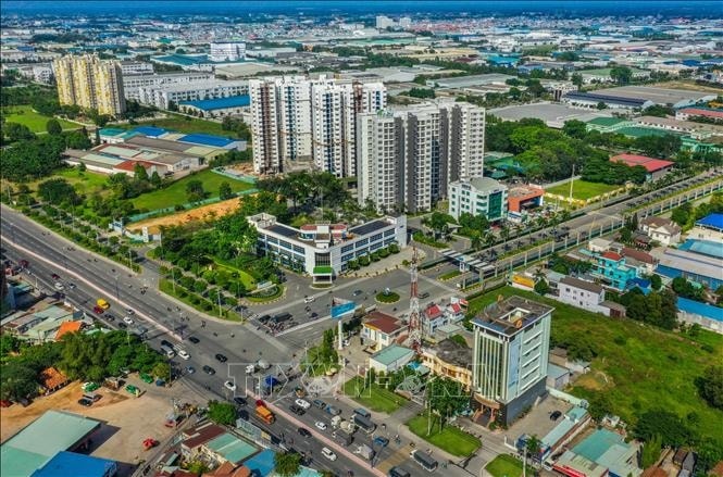Một góc Khu công nghiệp Việt Nam - Singapore (VSIP1), thành phố Thuận An, tỉnh Bình Dương. Ảnh: Chí Tưởng/TTXVN