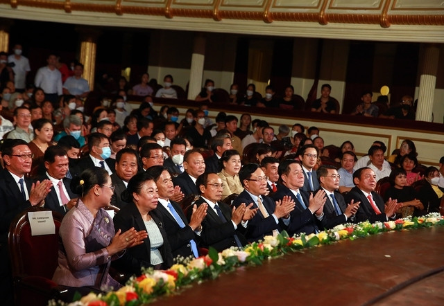 Các đại biểu hai nước tham dự buổi lễ - Ảnh: VGP/Hải Minh Các đại biểu hai nước tham dự buổi lễ - Ảnh: VGP/Hải Minh