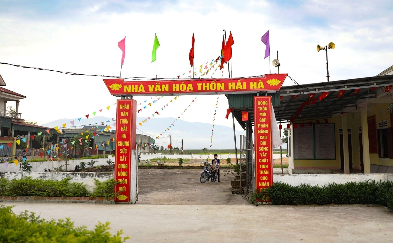 Nhà văn hóa thôn Hải Hà được xây dựng khang trang Nhà văn hóa thôn Hải Hà được xây dựng khang trang