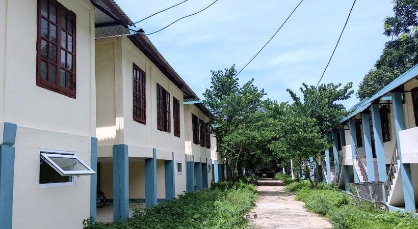 Nơi đây nhà trường sẽ giao cho học sinh trồng hoa, cây cảnh tạo khung cảnh thân thiện môi trường