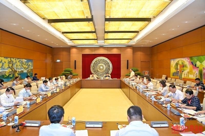 Quang cảnh buổi làm việc với Viện Nghiên cứu lập pháp. (Ảnh Duy Linh) Quang cảnh buổi làm việc với Viện Nghiên cứu lập pháp. (Ảnh Duy Linh)