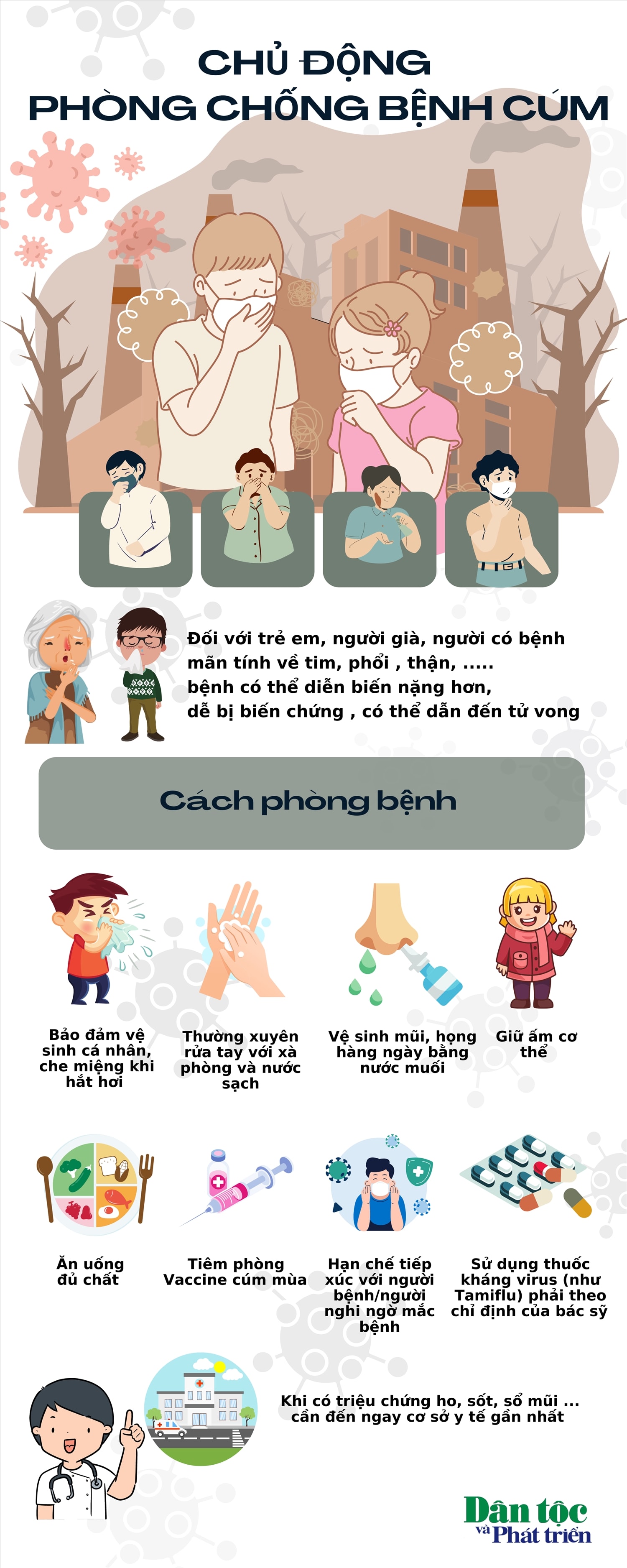 Chủ động phòng chống bệnh cúm