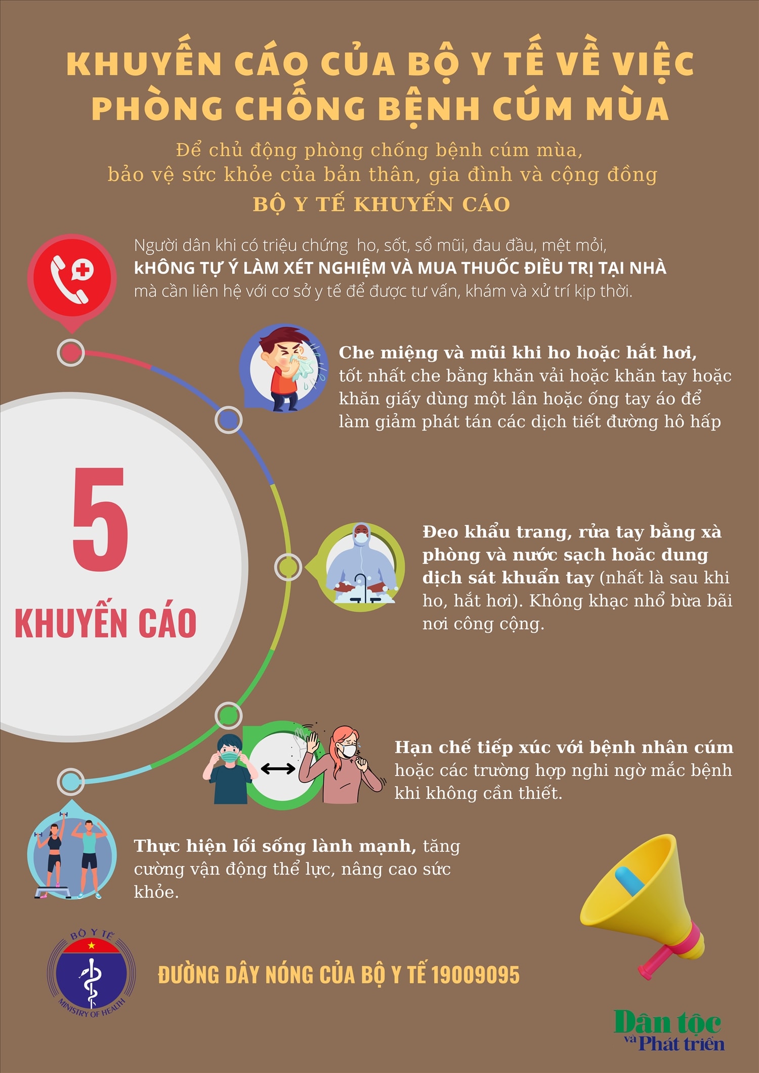 Khuyến cáo của Bộ Y tế về việc phòng chống bệnh cúm mùa