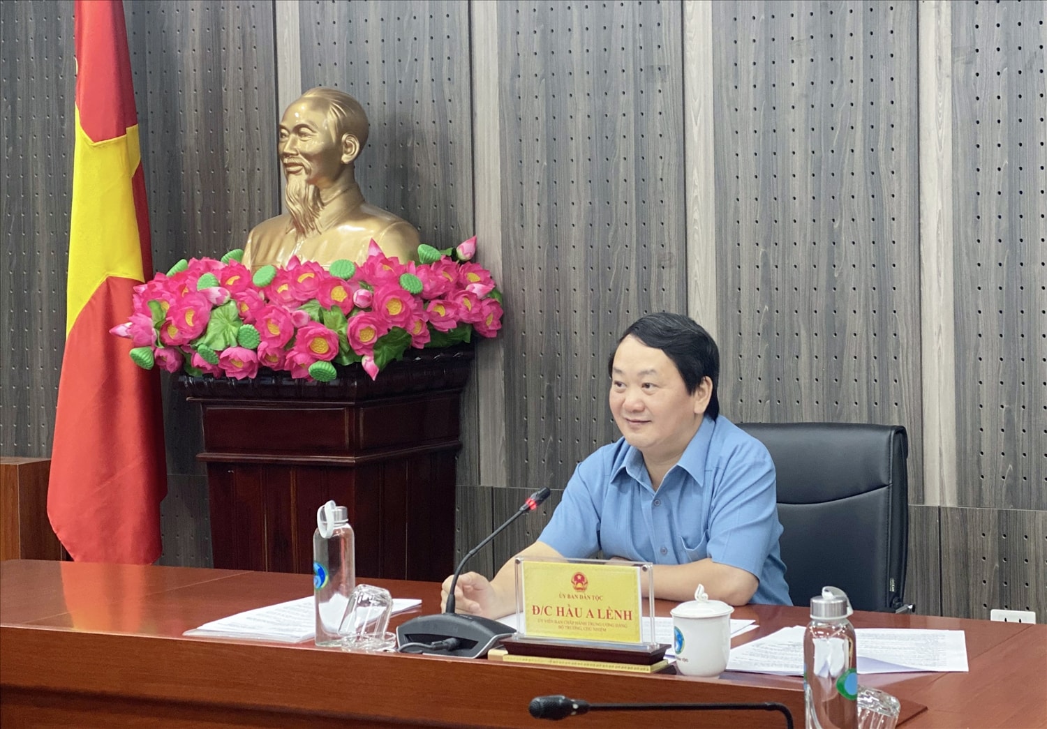 Bộ trưởng, Chủ nhiệm UBDT Hầu A Lềnh nhấn mạnh, Lễ Tuyên dương phải có sự đổi mới, dấu ấn sắc nét, tạo sức lan tỏa