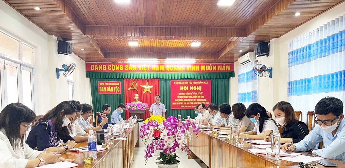 Ban Dân tộc tỉnh Quảng Nam là cơ quan Thường trực Chương trình MTQG tỉnh Quảng Nam giai đoạn 2021 - 2030 Ban Dân tộc tỉnh Quảng Nam là cơ quan Thường trực Chương trình MTQG tỉnh Quảng Nam giai đoạn 2021 - 2030