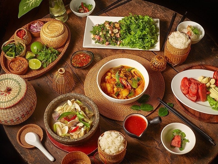Ẩm thực lào mang phong cách đặc trưng riêng Ẩm thực Lào mang phong cách đặc trưng riêng