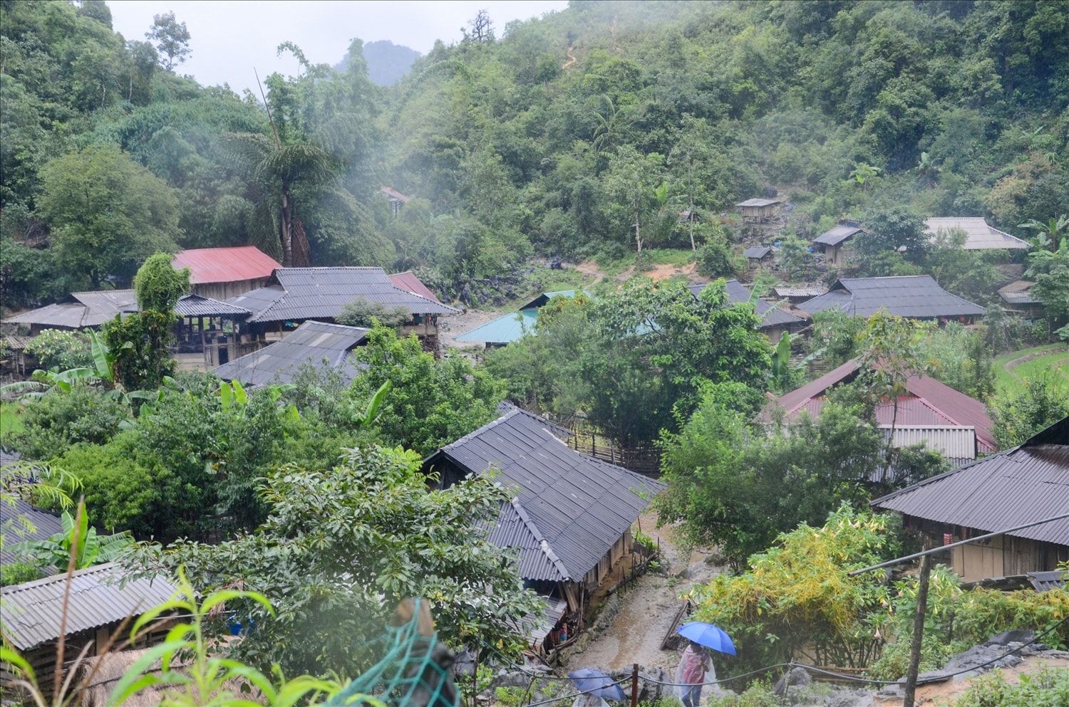 Bản Ha Vu Chứ ngày càng phát triển, nhiều hộ trong bản đã xóa nhà tạm, dột nát