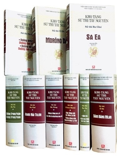 Các nhà nghiên cứu đã sưu tầm, in thành sách nhiều tác phẩm sử thi của các dân tộc Tây Nguyên