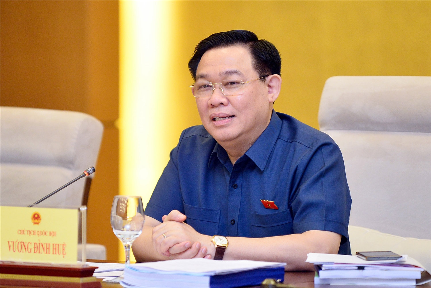 Chủ tịch Quốc hội Vương Đình Huệ đề nghị sau hoạt động giám sát tối cao của Quốc hội nên đề xuất cuộc vận động hoặc phong trào thi đua thực hành tiết kiệm, chống lãng phí.