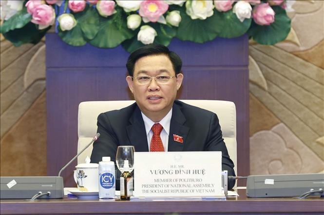 Chủ tịch Quốc hội Vương Đình Huệ phát biểu Chủ tịch Quốc hội Vương Đình Huệ phát biểu