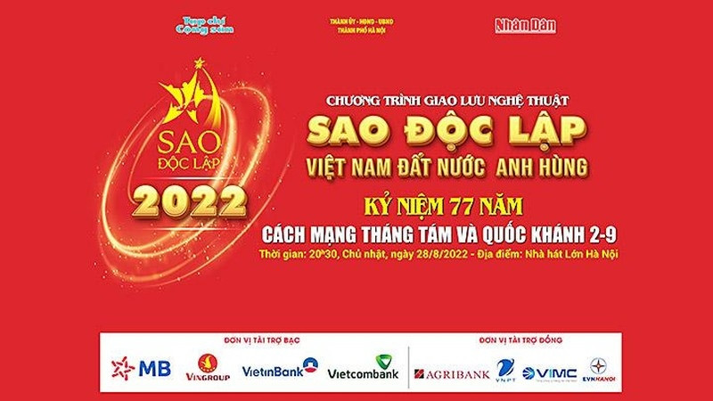 Tổ chức giao lưu nghệ thuật “Sao Độc lập - Việt Nam đất nước anh hùng” 