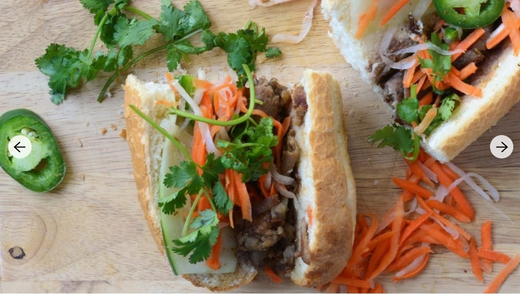 Món bánh mì Việt Nam nổi tiếng bởi sự sáng tạo độc đáo. Ảnh chụp màn hình