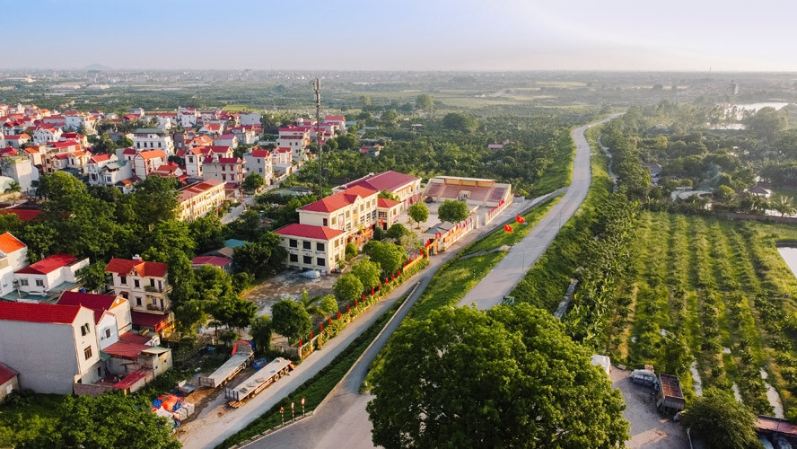 Diện mạo nông thôn mới khang trang, trù phú ở xã Thượng Mỗ (huyện Đan Phượng)