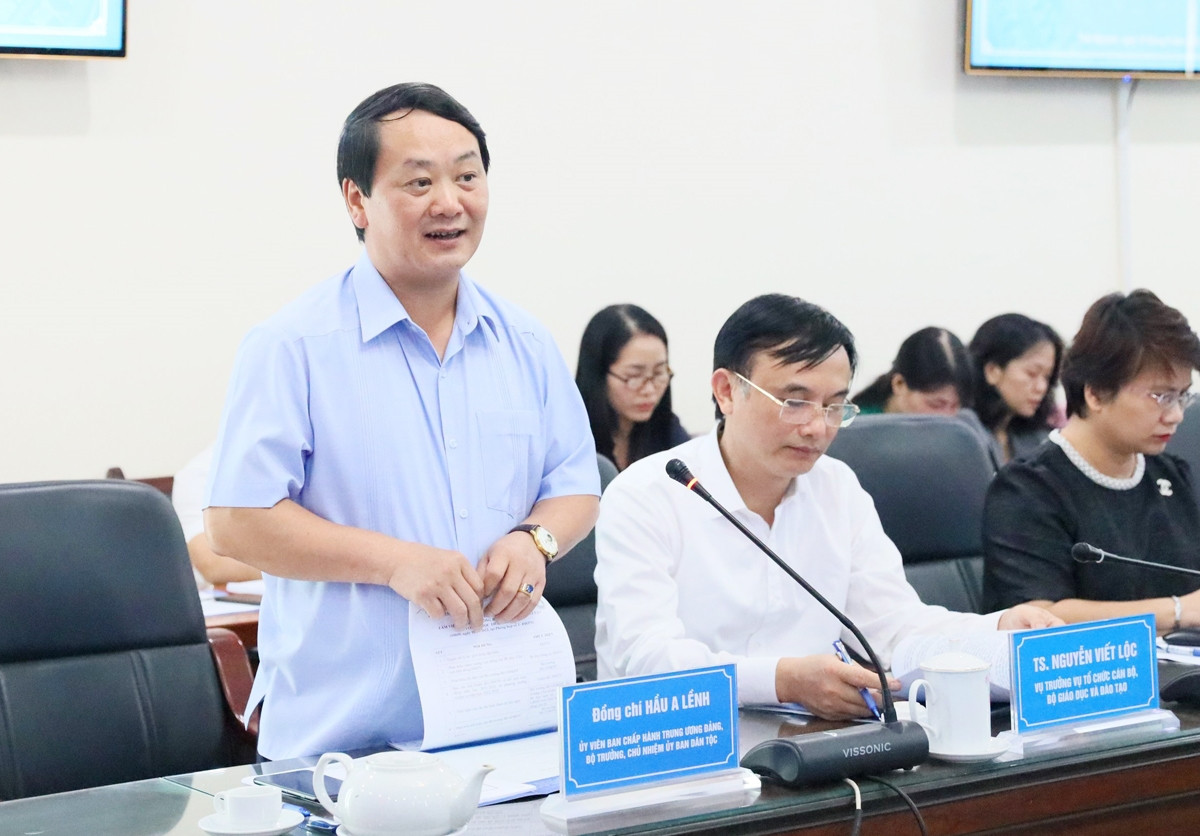 Bộ trưởng, Chủ nhiệm UBDT Hầu A Lềnh mong muốn ĐHTN quan tâm phát triển nguồn nhân lực cho khu vực DTTS và miền núi