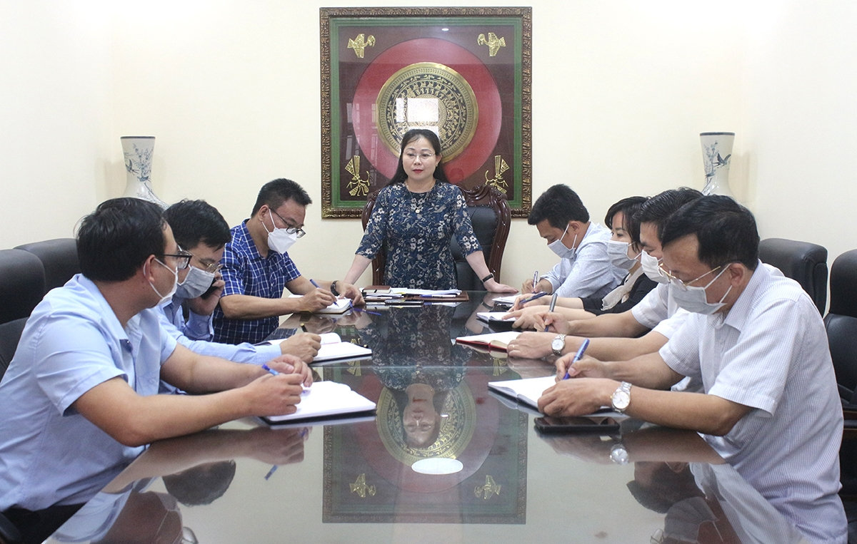 Bà Đinh Thị Thảo chủ trì cuộc họp triển khai Chương trình MTQG trên địa bàn tỉnh Hòa Bình