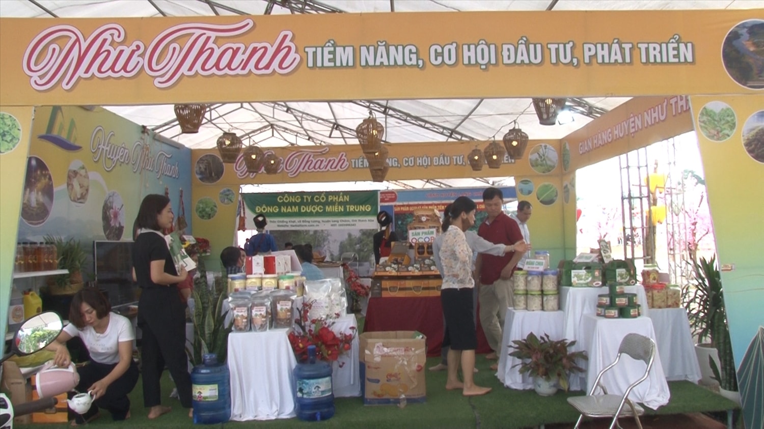 Gian hàng huyện Như Thanh tại Hội chợ