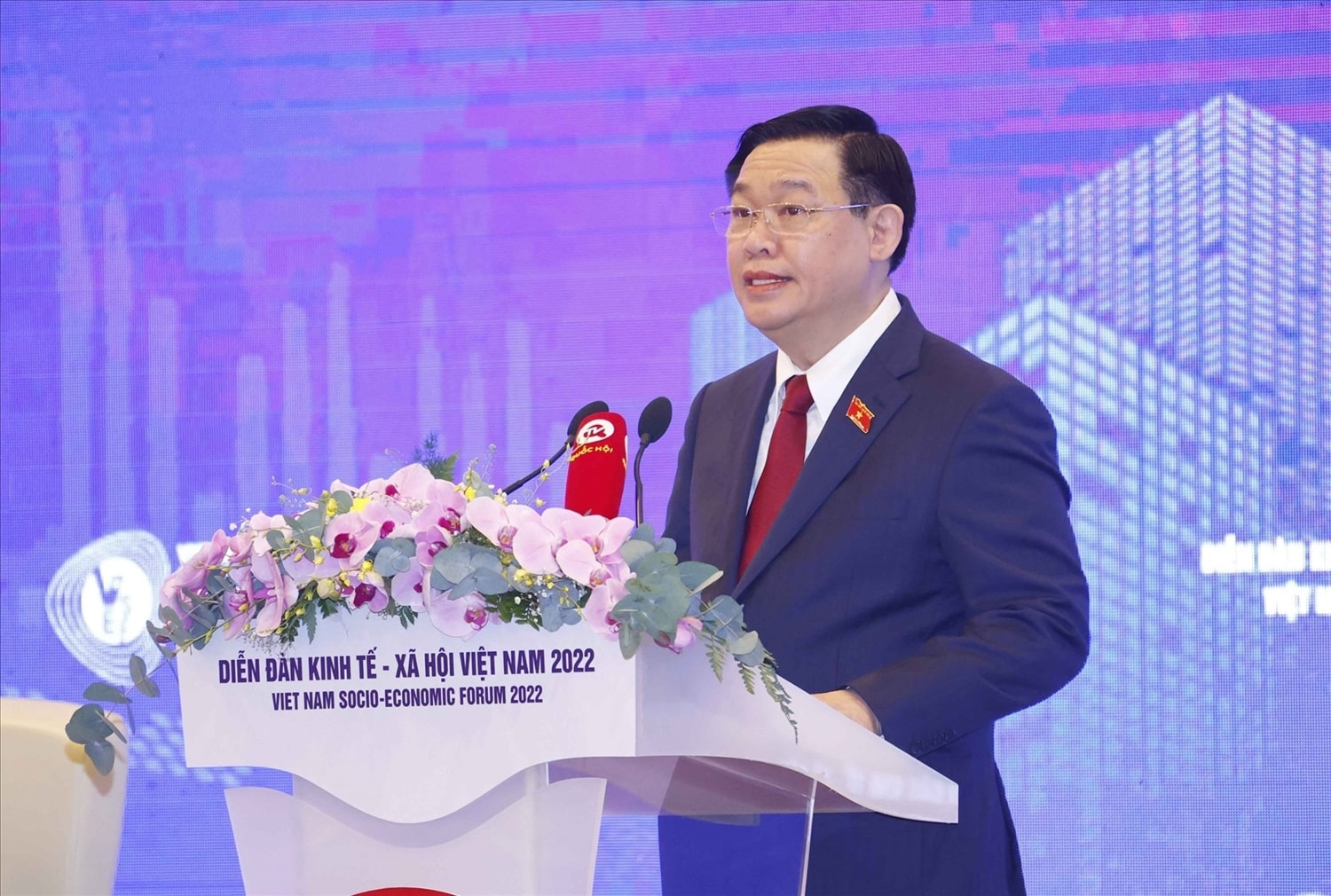 Chủ tịch Quốc hội Vương Đình Huệ phát biểu khai mạc Diễn đàn 