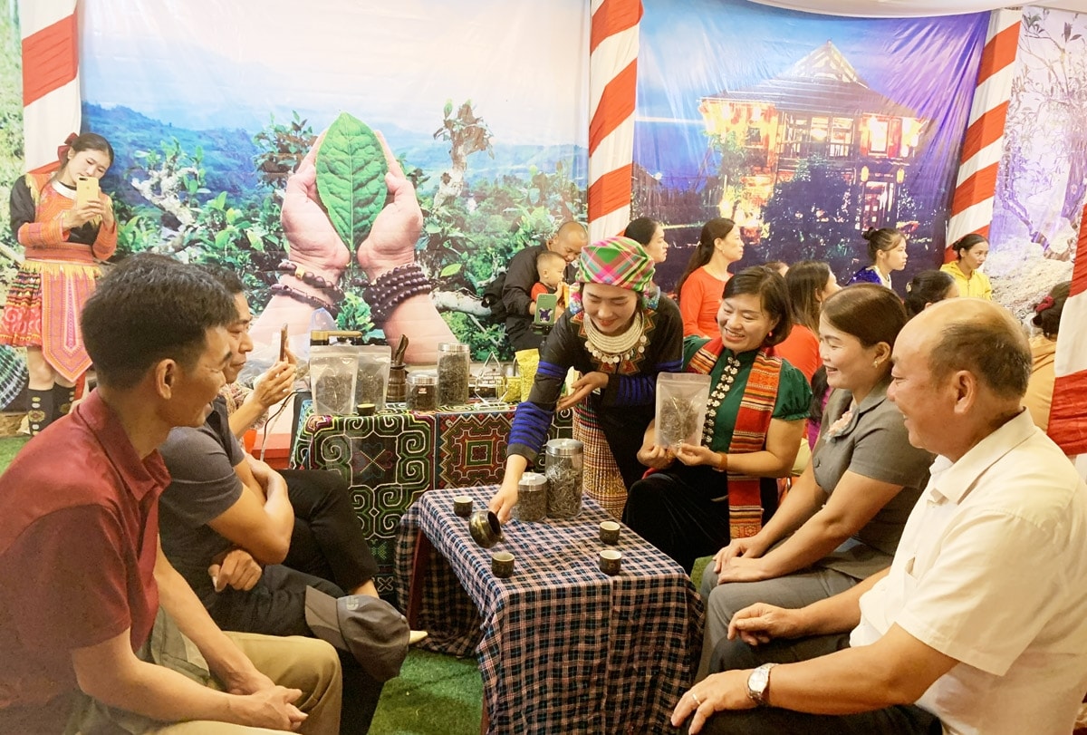 Lãnh đạo huyện Văn Chấn thưởng thức trà Shan Tuyết cổ thụ Suối Giàng tại Đêm tiệc trà Shan Tuyết cổ thụ Suối Giàng Lãnh đạo huyện Văn Chấn thưởng thức trà Shan Tuyết cổ thụ Suối Giàng tại Đêm tiệc trà Shan Tuyết cổ thụ Suối Giàng