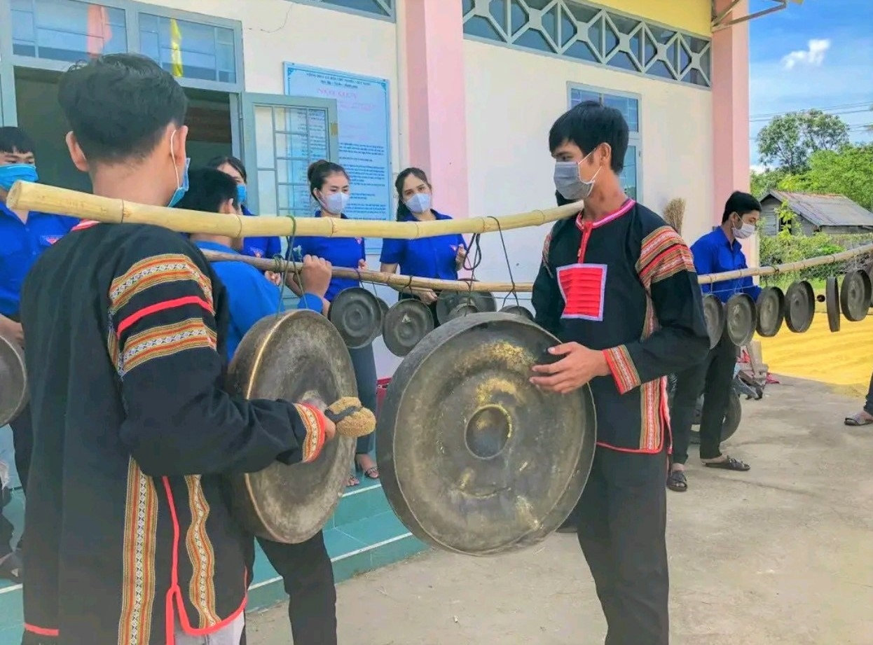 Một buổi sinh hoạt cồng chiêng của CLB 