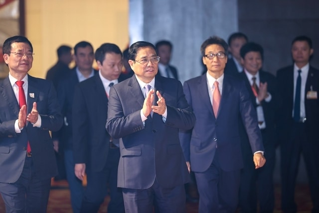 Thủ tướng Phạm Minh Chính, Phó Thủ tướng Vũ Đức Đam cùng các đại biểu dự chương trình - Ảnh: VGP/Nhật Bắc Thủ tướng Phạm Minh Chính, Phó Thủ tướng Vũ Đức Đam cùng các đại biểu dự chương trình - Ảnh: VGP/Nhật Bắc