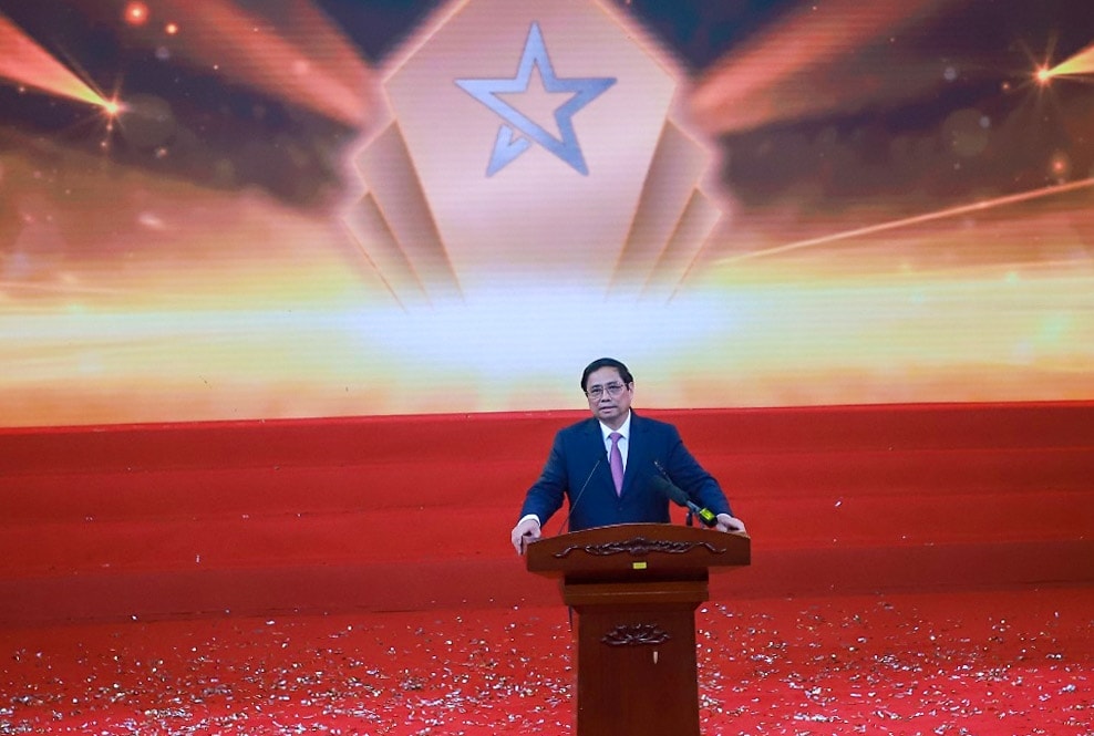 Thủ tướng Chính phủ Phạm Minh Chính phát biểu chỉ đạo tại buổi Lễ Thủ tướng Chính phủ Phạm Minh Chính phát biểu chỉ đạo tại buổi Lễ